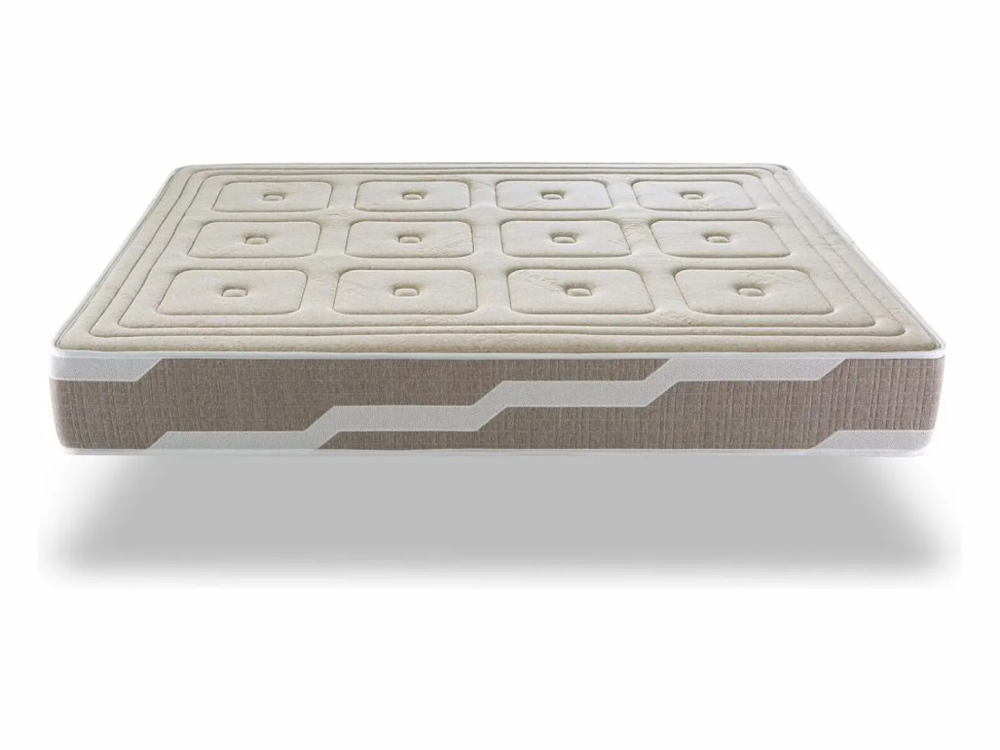 Colchon natural 90X190 ORGANIC NATURA, Altura 25 CM, 100% Algodon y lino Firmeza 3/5 Media^Shaula Clearance