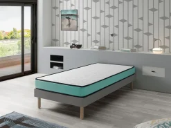 Dormissimo Colchon 90x200 PROMO CONFORT - Altura 14 CM - Ergonomico, Transpirable, Memory. Ideal para cama nido Hot
