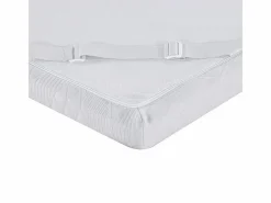 SENHO Sobrecolchón|Colchoncillo 160x200 cm grosor 5,3 cm espuma viscoelástica, funda stretch desenfundable, base antideslizante - PLUME