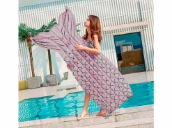 Basic Colchoneta cola de sirena lila 178x88 cm Violeta New