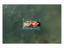 Colchoneta Hinchable para Playa o Piscina Retro Beats 174x117 cm con Diseño Multicolor en forma de Cinta de Cassete^Bestway Discount