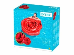 Intex Accesorio Piscina|Deportes Náuticos|Colchoneta Rosa con asas Ø132 cm