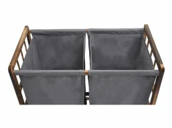Colector de ropa -B60, marrón, tapa gris^MCW New