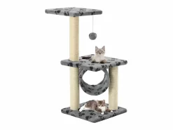 Garden Furniture Colen Rascador para gatos con poste de sisal 65 cm huellas Gris Hot