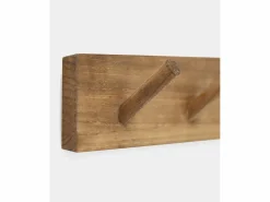 DECOWOOD Colgador de pared de madera maciza en tono roble oscuro de 61x5cm - KATE - Marru00f3n Best
