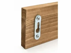 DECOWOOD Colgador de pared de madera maciza en tono roble oscuro de 61x5cm - KATE - Marru00f3n Best