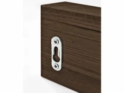 Colgador de pared de madera maciza en tono nogal de 61x9,5cm - KATE -^DECOWOOD Hot