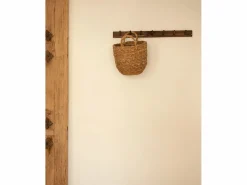 DECOWOOD Colgador de pared de madera maciza en tono nogal de 61x5cm - KATE - Marru00f3n Sale
