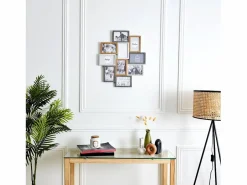 Collage de fotos en madera y blanco 10 x 15 cm Familia 10 fotos^The Home Deco Factory Best