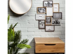 Collage de fotos en madera y blanco 10 x 15 cm Familia 10 fotos^The Home Deco Factory Best