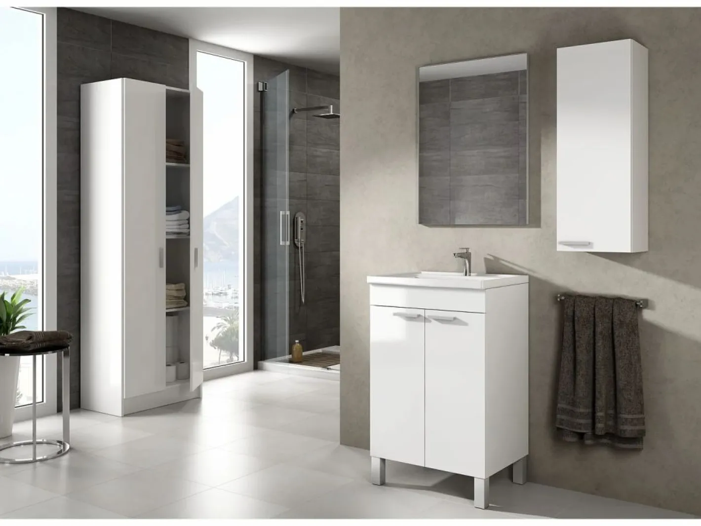 Columna de baño con 1 puerta Koncept^duehome Outlet