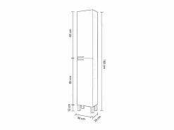 Columna de baño con 2 puertas Koncept^duehome Outlet