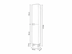 Columna de baño con 2 puertas Koncept^duehome Outlet