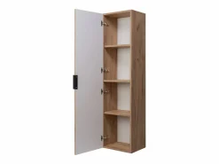 Columna de baño estriada FLOW 136 cm roble craft dorado Marru00f3n Clearance