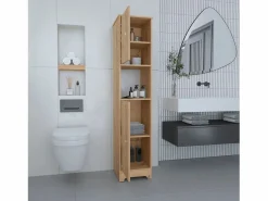 Columna de baño Ibis en Melamina con 2 puertas y 1 estante , 172.21 cm X 36.32 cm X 40.64 cm ,^TuHome Outlet