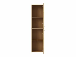 Vente-unique Columna De Baño|Columna de baño suspendida estriada - Natural claro - H140 cm - SARONE