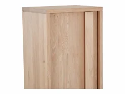 Vente-unique Columna de baño suspendida de roble macizo - Natural claro - H140 cm - SARLO Color natural claro