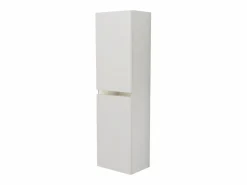 Columna de cuarto de baño haaus Zed, suspendida, 2 puertas, brillo/, MDF, L 29 x A 22 x 104 cm Blanco Best