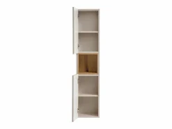 Petits-Meubles Columna De Baño|Columna de pared 2 puertas 1 compartimiento Manoa Cachemira y madera