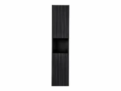 Petits-Meubles Columna de pared 2 puertas 1 compartimiento Riva y Madera Negro Online