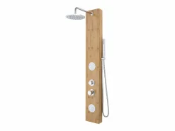 Shower & Design Columna ducha hidromasaje SOLAL bambú – 20x140cm Color natural claro Outlet