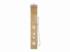 Shower & Design Columna ducha hidromasaje SOLAL bambú – 20x140cm Color natural claro Outlet