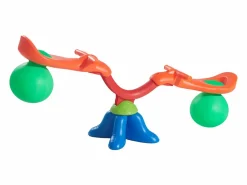 Columpio|Columpio Balancín SucceBuy, Capacidad de Carga de 24,9 kg por Asiento, Equipo de Juego Exterior Rebotador, para 2 Niños de 3 Años en Adelante