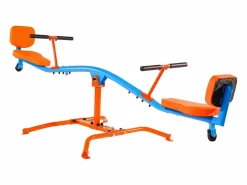 Columpio Balancín SucceBuy, Capacidad de Carga 136 kg, con Cómodas Asas, Asientos con Respaldo, Rotación de 360°, para 2 Niños de 3 Años en Adelante Multicolor Discount
