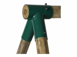 Columpio de madera "Lana" - Con 2 columpios y 1 cara a cara^Habitat et jardin Discount