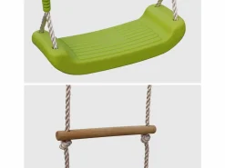 Sweeek Columpios y escalera de cuerda Verde New