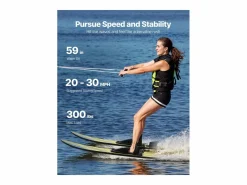 Combo Esquí Náutico SucceBuy, 150 cm para Adultos con Fijaciones Ajustables X-7 y Cierres con Hebilla^ Best
