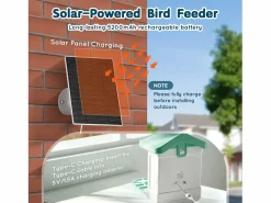 Comederos para Aves Inteligente SucceBuy con Cámara, 2K HD, Especies IA, Alimentado por Energía Solar^ Sale