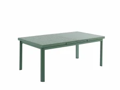 MYLIA Comedores De Jardín|Comedor de jardín aluminio mesa extensible 180/240 y 8 sillones - - NAURU
