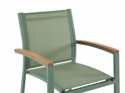 MYLIA Comedores De Jardín|Comedor de jardín aluminio mesa extensible 180/240 y 8 sillones - - NAURU