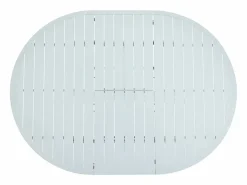 MYLIA Comedor de jardín de aluminio: una mesa extensible + 6 sillas - YOHA de Blanco Online