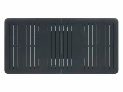 Comedor de jardín de aluminio: una mesa extensible L.205/286,5 cm y 10 sillones apilables - Antracita - MACILA de^MYLIA New