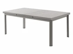 MYLIA Comedor de jardín de aluminio con mesa extensible 180/240 y 8 sillas - NAURU de Topo Discount