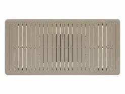 MYLIA Comedores De Jardín|Comedor de jardín de aluminio: una mesa extensible L.205/286.5 cm y 6 sillones apilables - - MACILA de