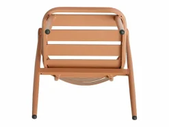 MYLIA Comedor de jardín de aluminio: Una mesa y 2 sillones - - ADEA de Cobrizo Outlet