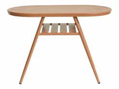 MYLIA Comedor de jardín de aluminio: Una mesa y 2 sillones - - ADEA de Cobrizo Outlet