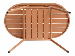 MYLIA Comedor de jardín de aluminio: Una mesa y 2 sillones - - ADEA de Cobrizo Outlet
