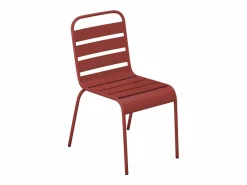 MYLIA Comedores De Jardín|Comedor de jardín de metal: 1 mesa L.160 cm + 4 sillas - - MIRMANDE
