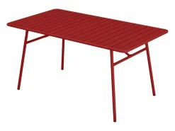 MYLIA Comedores De Jardín|Comedor de jardín de metal: 1 mesa L.160 cm + 4 sillas - - MIRMANDE