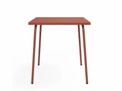Comedor de jardín de metal - Una mesa de 70 cm y 2 sillas apilables - - MIRMANDE de^MYLIA Sale