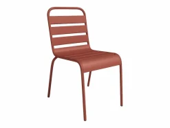 Comedor de jardín de metal - Una mesa de 70 cm y 2 sillas apilables - - MIRMANDE de^MYLIA Sale