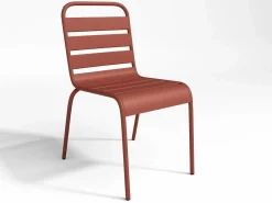 Comedor de jardín de metal una mesa L.160 con 2 sillones y 4 sillas^MYLIA Clearance
