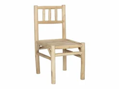 MYLIA Comedores De Jardín|Comedor de jardín de teca: mesa L.180 cm y 6 sillas - Natural claro - TULUM de