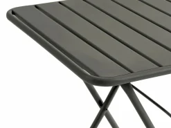 MYLIA Comedores De Jardín|Comedor de jardín plegable de metal: Mesa L.60 cm + 2 sillas - - MIRMANDE