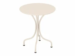MYLIA Comedores De Jardín|Comedor jardín metal - una mesa D.60cm y 2 sillas apilables - - MIRMANDE