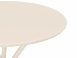 MYLIA Comedores De Jardín|Comedor jardín metal - una mesa D.60cm y 2 sillas apilables - - MIRMANDE